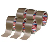 TESA Verpakkingsplakband PP | zeemleer | lengte 66 m | breedte 50 mm wiel | 6 stuks - 04280-00040-00 04280-00040-00