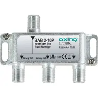 Axing BAB 2-10P, dubbele afbuigklem, 10 dB, kabeltelevisie (CATV), multimedia, DVB-T2, klasse