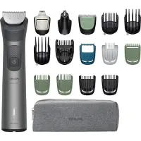 Philips Multigroom alles-in-één - - Multigroom serie 7000 - 17 accessoires - Zelfslijpende messen - 120 min autonomie