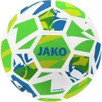 Jako River 290G (Size 4) Lightbal - Wit / Fluo Groen / Fluogeel | Maat: 4