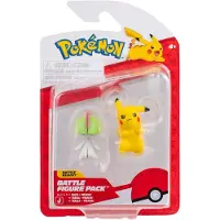 Jazwares Pokemon Battle Figure 2-Pack Ralts en Pikachu - Speelfiguren - Videogame - 5 cm