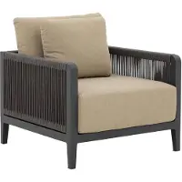 Goossens Fauteuil Yngvar - Aluminium - Beige