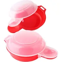 Ren Eierkoker magnetron - Eierkoker - Eierkoker electrisch - Rood- 18cm x 16cm x 6cm