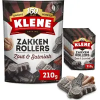 Klene Zakkenrollers - Drop - Zout & Salmiak - 8x210g