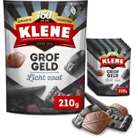 Klene Grofgeld - Drop - Licht Zout - 8x210g