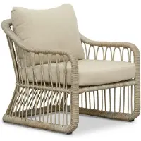 BUITEN living Bruno wicker loungestoel tuin | wicker | Mexican Sand