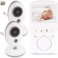 Lionelo Babyfoon met camera — 2-weg communicatie — Nachtzicht & VOX-modus — Bereikalarm & voedingsherinnering — Met slaapliedjes