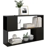 vidaXL Boekenkast 100x24x63 cm bewerkt hout zwart