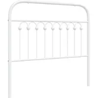 vidaXL Vervangend hoofdbord 100 cm metaal wit