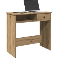 vidaXL Bureau 80x40x75 cm bewerkt hout artisanaal eikenkleurig