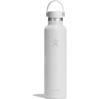 Hydroflask - Standard Mouth with Standard Flex Cap - Isoleerfles 710 ml, wit/grijs