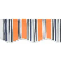 vidaXL vervangende markies volant Meerkleurig 230 x 20 cm Polyester