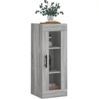 vidaXL Bovenkast 34,5x34x90 cm grijs sonoma eikenkleurig