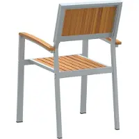 vidaXL Stapelstoel 2 st Bruin Massief Acacia Hout Stapelbaar