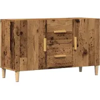 vidaXL Dressoir 100x36x60 cm bewerkt hout oud houtkleurig