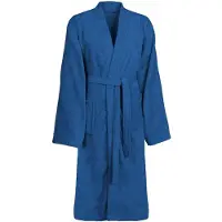 vidaXL Badjas KINN Blauw S Katoen