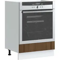 vidaXL Ovenkast Lucca bewerkt hout bruin eikenkleur