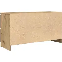 vidaXL Tv-meubel 100x35x54 cm bewerkt hout artisanaal eikenkleurig