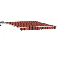 vidaXL Uitschuifbare luifel Oranje en bruin 300 x 250 cm