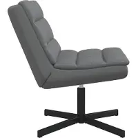 vidaXL Draaistoel Grijs 63 x 75 x 76 cm Kunstleer
