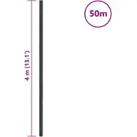 vidaXL Worteldoek 4x50 m polypropeen zwart