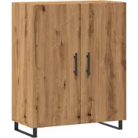 vidaXL Dressoir 69,5x34x90 cm bewerkt hout artisanaal eikenkleur