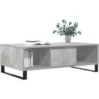 vidaXL Salontafel 104x60x35 cm bewerkt hout betongrijs