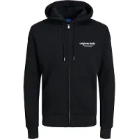Jack & Jones Sweatvest 'JORVesterbro' zwart / wit