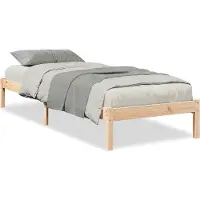 vidaXL Bedframe extra lang zonder matras massief grenenhout 90x210 cm