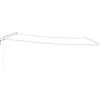 vidaXL Zonnescherm Frame Wit 450 × 350 cm Aluminium