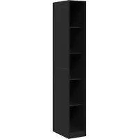 vidaXL Kledingkast Zwart Eiken 30 x 50 x 200 cm Bewerkt hout