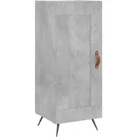 vidaXL Dressoir 34,5x34x90 cm bewerkt hout betongrijs