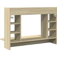 vidaXL Wandplank/Bureau Sonoma Eik, 105x48x75 cm, houtvezelplaat