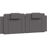 vidaXL Hoofdbordkussen "Viana" 160 cm kunstleer grijs