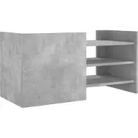 vidaXL Tv-meubel 80x35x40 cm bewerkt hout betongrijs