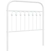 vidaXL Vervangend hoofdbord 90 cm metaal wit