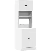 vidaXL Keukenkast 60x50x180 cm bewerkt hout wit