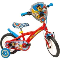 Paw Patrol Velo Jeunesse Unisex Paw Patrol - - 12 inch - Wit - Voor- en achterremmen - Opblaasbare wielen