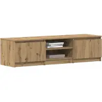 vidaXL Tv-meubel 140x40x36 cm bewerkt hout artisanaal eikenkleurig