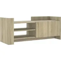 vidaXL Tv-meubel 100x35x40 cm bewerkt hout sonoma eikenkleurig