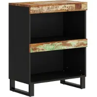 vidaXL Bijzetkast 60x33x75 cm massief gerecycled hout
