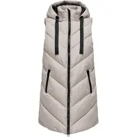 JDY Bodywarmer 'JDYSkylar' lichtgrijs / zwart