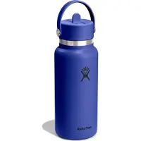 Hydroflask - Wide Flex Straw Cap - Drinkfles 946 ml, blauw