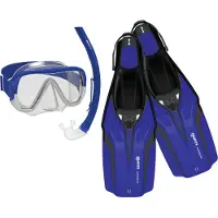 Mares Aquazone Nateeva Keewee Snorkeling Set Blauw S-M