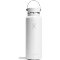 Hydroflask - Wide Mouth With Flex Cap 2.0 - Isoleerfles 1183 ml, wit/grijs