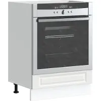 vidaXL Ovenkast "Porto" bewerkt hout wit