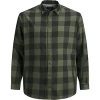 Jack & jones Gingham Plus Size Overhemd Met Lange Mouwen