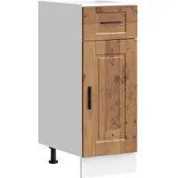 vidaXL Onderkast "Porto" bewerkt hout oud houtkleurig