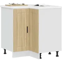 vidaXL Keuken hoekonderkast "Porto" bewerkt hout sonoma eikenkleurig
