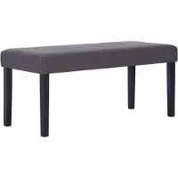 vidaXL Bankje 106 cm kunstleer grijs